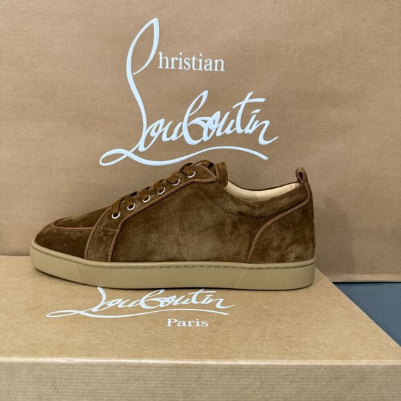 Christian Louboutin 3180608 Men's Suede Rantulow Orlato Flat Veau Velours sz 44 - Picture 4 of 14